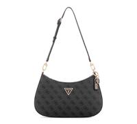 GUESS Noelle II Top Zipper Shoulder Bag Coal Logo