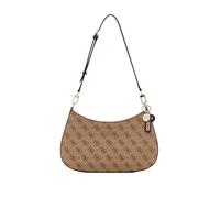 GUESS Noelle II Top Zipper Shoulder Bag Latte Logo/Brown