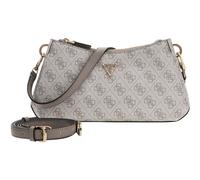 GUESS Noelle II Tri Compartment Shoulder Crossbody Bag Dark Taupe Logo