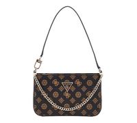 GUESS Noelle Mini Top Zip Shoulder Bag Mocha Logo