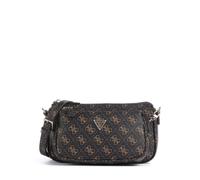 Guess Noelle Q Logo Schultertasche dunkelbraun, Lederimitat, Damen