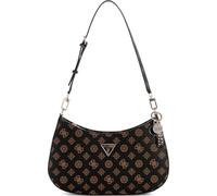 GUESS Noelle Top Zip Shoulder Bag Mocha Logo