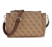 GUESS Noelle Tri Compartment Crossbody Latte Logo / Brown