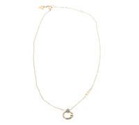 GUESS Oh My G Charm Necklace Yellow Gold