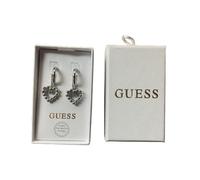 Guess Ohrringe Edelstahl Perlen Herz, Silber