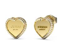 GUESS Ohrstecker Herz Fine Heart JUBE01427JWRHT-U/JUBE01427JWYGT-U, Einheitsgröße, Nicht-Edelmetall, Kein Edelstein