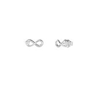 Guess Damen-Ohrringe Ohrstecker Unendlichkeit Silberfarben JUBE06049JWRHT/U
