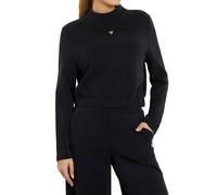 Guess Damen-Sweatshirt OLYMPE mit Stehkragen Schwarz Größe S