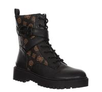 GUESS Orana Damen-Springerstiefel, schwarz/braun, 37.5 EU