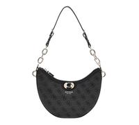Guess Schultertasche Orlina 4G Logo – Lederimitat, Top Zip, Anthrazit – Damen