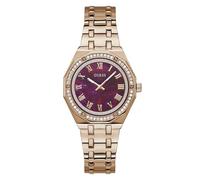 GUESS P RS GLD CS W/CRYS/Plum MOP DL/P RS GLD BRCT, Violett, Armband