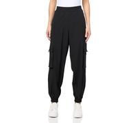 GUESS Pantalone Donna Cargo a vita Media Nero E25GU33 V4YB06WG982 M