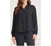 GUESS Phoebe Chain Blouse Jet Black Größe: XXS | Blusen Outlet | Damen | Schwarz