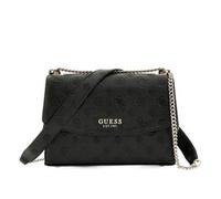Guess Phoebe Peony Debossed Schultertasche schwarz, Lederimitat, Damen