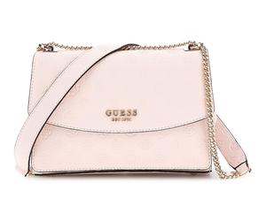 GUESS Phoebe Convertible Xbody Flap Bag Rose Water Logo