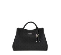 Guess Handtasche Phoebe Peony – geprägtes Design, Lederimitat, Schwarz, Damen