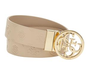 GUESS Phoebe Reverseble Belt H35 W75 Simply Taupe Logo