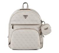 GUESS Rucksack Freizeitrucksack mit Laptopfach Power Play II Tech Backpack Bone Logo beige