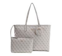 GUESS Power Play II Large Tech Tote Dark Taupe Logo