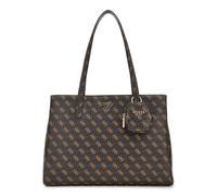 GUESS Power Play Tech Tote Brown Logo