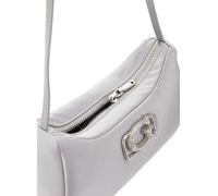 GUESS Prue Mini Top Zip Shoulder Bag Silver