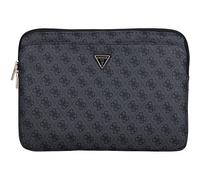 Guess Sleeve 14" 4G Reißverschlusstasche Dreieckslogo (Schwarz)