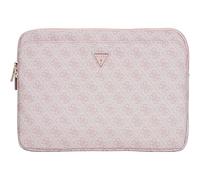 Guess Sleeve 14" 4G Reißverschlusstasche Dreieck-Logotasche (Pink)