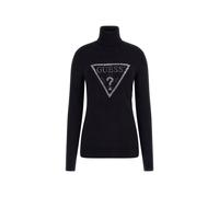 Pullover Logo-Dreieck Strasssteine Schwarz XS