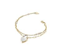 GUESS Pulsera para Mujer ALL YOU NEED IS LOVE, TU, Edelstahl, Kein Edelstein
