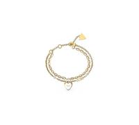 GUESS Pulsera para Mujer ALL YOU NEED IS LOVE, TU, Edelstahl, Kein Edelstein