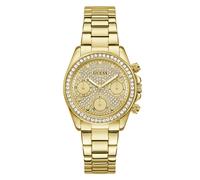 Guess quarz goldfarbenem damen uhr mit goldfarbenem zifferblatt und edelstahl armband one_size Gold