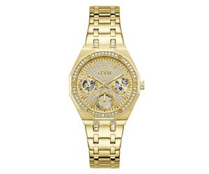 Guess quarz goldfarbenem damen uhr mit goldfarbenem zifferblatt und edelstahl armband one_size Gold