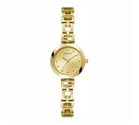 Guess quarz goldfarbenem damen uhr mit sekt zifferblatt und edelstahl armband one_size Gold