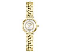 Guess Damen Armbanduhr Leena GW0994L2 – 26 mm, Edelstahl, Quarz, Mineralglas, Zirkonia, 5 ATM – Gold