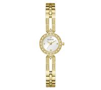 Guess quarz goldfarbenem damen uhr mit silberfarbenem zifferblatt und edelstahl armband one_size Gold
