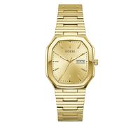 Guess quarz goldfarbenem herren uhr mit goldfarbenem zifferblatt und edelstahl armband one_size Gold