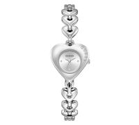 Guess quarz silberfarbenem damen uhr mit silberfarbenem zifferblatt und edelstahl armband one_size Silber