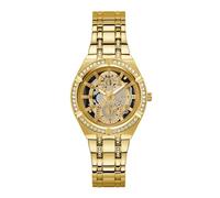 GUESS Quarz-Uhr, gelb(Gold), Gr. One Size