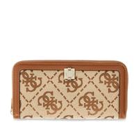 Guess Querbörse Damen Audrey Logo SLG Large Zip Around (SWJG) latte logo
