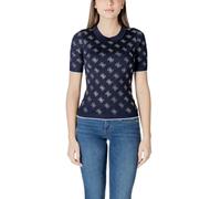 Guess Rebel Chic T-Shirt Damen Blau SS Kollektion - Größe: S
