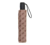 GUESS Regenschirm Regular Umbrella Coffee Logo braun