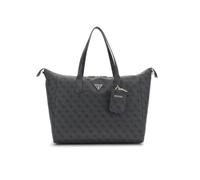 GUESS Reisetasche mit Laptopfach Latona Carryon Large Tote Coal Logo dunkelgrau