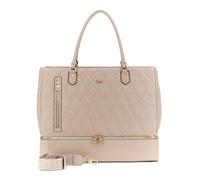 GUESS Reisetasche Schultertasche mit Laptopfach Maxine Zip Bottom Tote Light Taupe