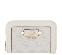 Guess Reißverschlussbörse Damen Lindsey SLG Medium Zip Around (SWSG) bone logo