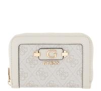 Guess Reißverschlussbörse Damen Lindsey SLG Medium Zip Around (SWSG) bone logo