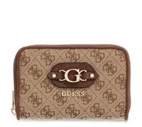 Guess Reißverschlussbörse Damen Samantha SLG Medium Zip Around (SWJG) latte logo