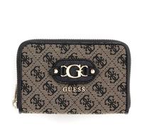 GUESS Geldbörse Samantha SLG Zip Around Wallet Black Logo beige