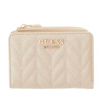 Guess Reißverschlussbörse Damen Stacey SLG Zip Around Card Case light beige
