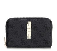 Guess Reißverschlussbörse Damen Yvonne Logo SLG Med Zip Around (SWSG) coal logo