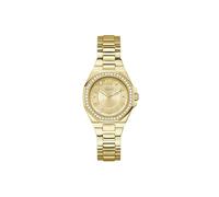 Quarzuhr GUESS "CONTESSA", goldfarben, Armbanduhren, Damen, Armbanduhr, Damenuhr, Edelstahlarmband (90267706-0) goldfarben